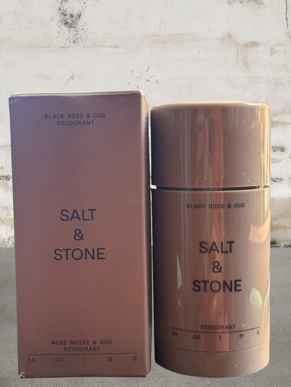 Salt & Stone Black Rose & Oud Extra-Strength Aluminum-Free Deodorant NIB